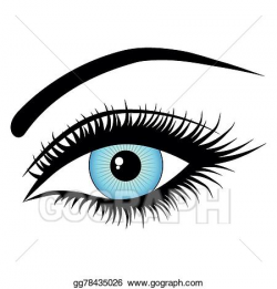 Vector Clipart - Human eye. Vector Illustration gg78435026 ...