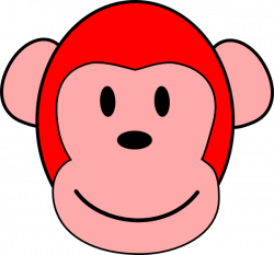 Red Monkey Clip Art at Clker.com - vector clip art online, royalty ...