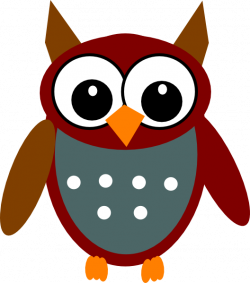 Brown Teal Owl Clip Art at Clker.com - vector clip art online ...