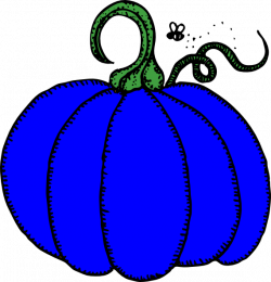Blue Pumpkin Clip Art at Clker.com - vector clip art online, royalty ...