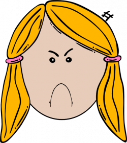 Lady Face (angry) Clip Art at Clker.com - vector clip art online ...