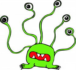Clipart - Monster with Big Eyes