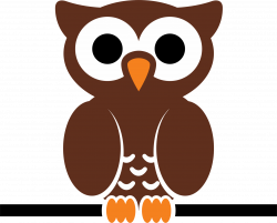 Clipart - owl on wire
