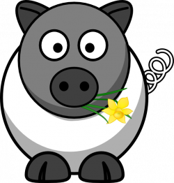 A White Pig Is No Sheep Clip Art at Clker.com - vector clip art ...