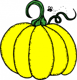 Yellow Pumpkin Clip Art at Clker.com - vector clip art online ...
