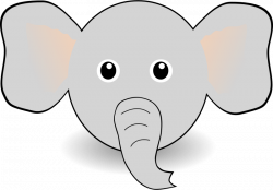 28+ Collection of Baby Elephant Face Clipart | High quality, free ...