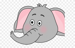 Face Clipart Baby Elephant - Clip Art Face Elephant - Png ...
