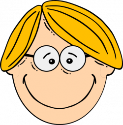 Blond Smiling Boy With Glasses 2 Clip Art at Clker.com - vector clip ...