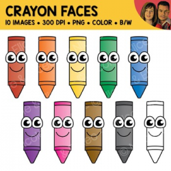 Crayon Face Clipart