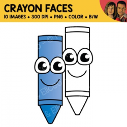 Crayon Face Clipart