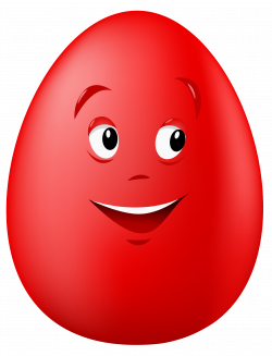 Transparent Easter Red Smiling Egg PNG Clipart Picture | Gallery ...
