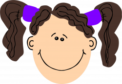 Clipart Of A Girl With Brown Hair & Clip Art Of A Girl With Brown ...
