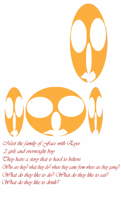 Clipart - Family Of Face With Eyes