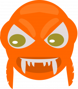 Clipart - angry fish