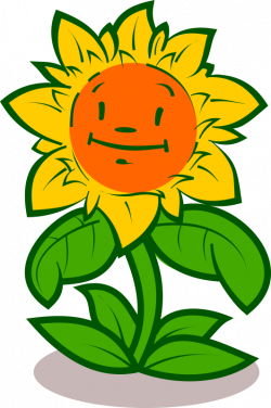Clipart - Cartoon flower - cute