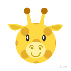 Cute Giraffe Face Clipart Free Picture｜Illustoon