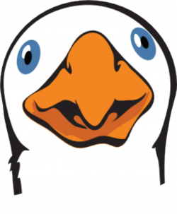 Face clipart goose - Pencil and in color face clipart goose