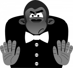 Gorilla Toon Clip Art at Clker.com - vector clip art online, royalty ...