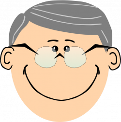Clipart - Grandpa with spectacles