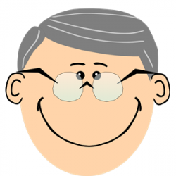 Grandpa with spectacles clipart, cliparts of Grandpa with ...