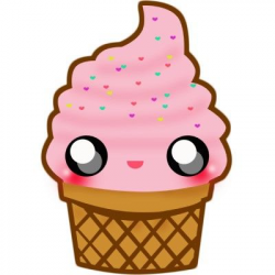I think the ice cream is blushing | cute stuff | Ice cream ...