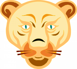 Lion Face Cartoon Clip Art at Clker.com - vector clip art online ...