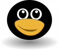 Clipart - Funny tux face