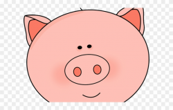 Pig Clipart Face - Black And White Pig Face Clip Art - Png ...