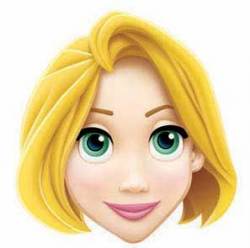 Disney Princess Rapunzel Face Mask | face cake templates ...