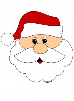 Santa Claus Face Cut Out | Christmas | Santa claus clipart ...