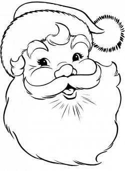 Face Of Santa Claus Coloring Pages - Christmas Coloring Pages ...