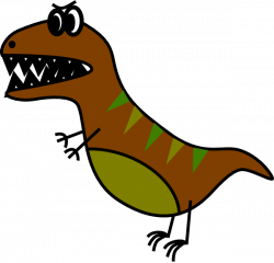 Dino: Very Simple Bd Style T-rex Clip Art at Clker.com - vector clip ...