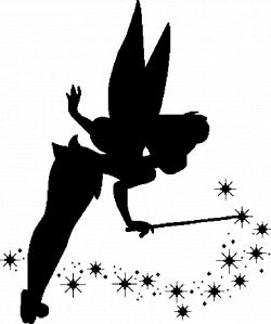 Tinkerbell Black And White - 59 cliparts