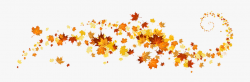 Decorative Banner Background Clipart - Fall Leaves Banner ...