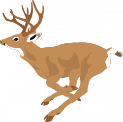 Deer Running Fast Clip Art at Clker.com - vector clip art online ...