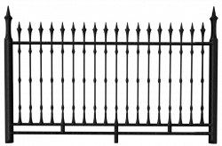 Transparent Black Iron Fence PNG Clipart | Gallery Yopriceville ...