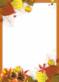 Transparent Fall PNG Frame with Leaves | Gallery Yopriceville ...