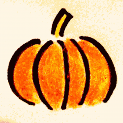 Clipart - Hand drawn Pumpkin Clipart
