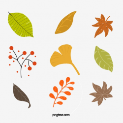 Hand Drawn Simple Autumn Leaves, Fallen Leaves, Fall, Simple ...
