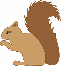 Clipart - Squirrel Profile