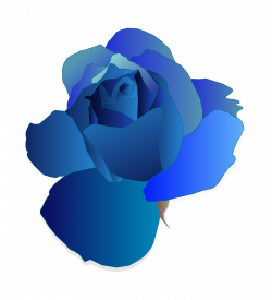 Clipart - Blue Rose