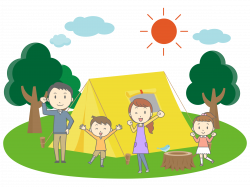 Clipart - Family Camping