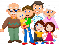 Extended family Clip art - A happy png download - 1600*1224 ...
