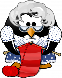 Clipart - Grandma Penguin