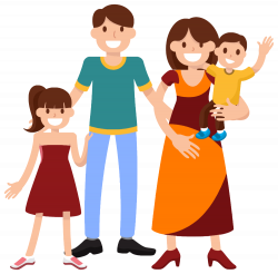 OnlineLabels Clip Art - Very Happy Smiling Family