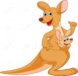 Kangaroo & Joey | kangaroo | Kangaroo illustration, Baby ...