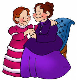 Family and Friends Clip Art by Phillip Martin, Mother and Child