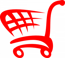 Red Shopping Cart Clip Art Clip Art at Clker.com - vector clip art ...