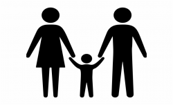 Family Clipart Silhouette - Silhouette Family Holding Hands ...