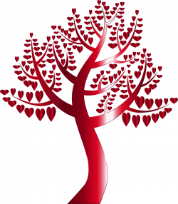 Clipart - Simple Hearts Tree 11 No Background